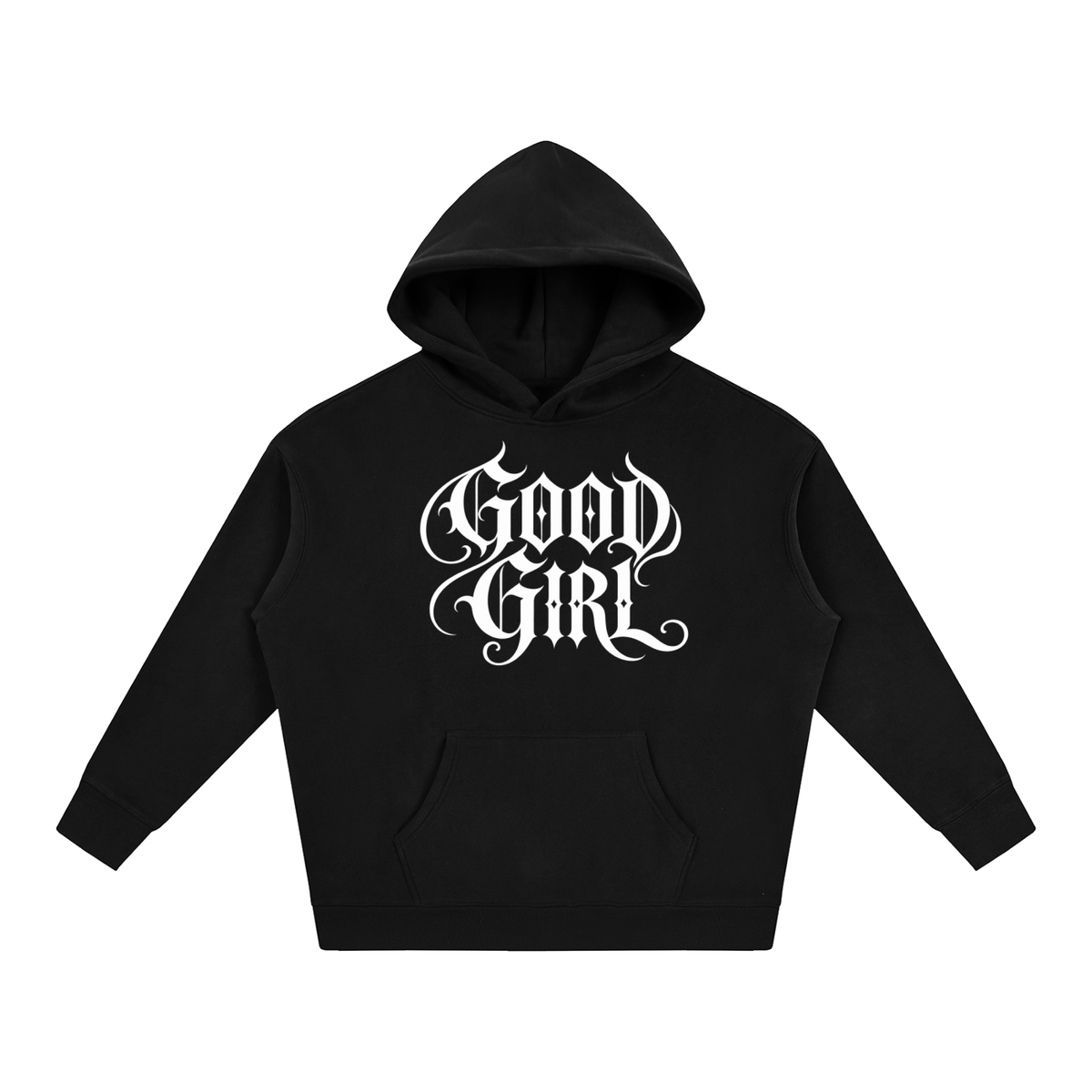 "GOOD GIRL" Oversize Fleeced Hoodie