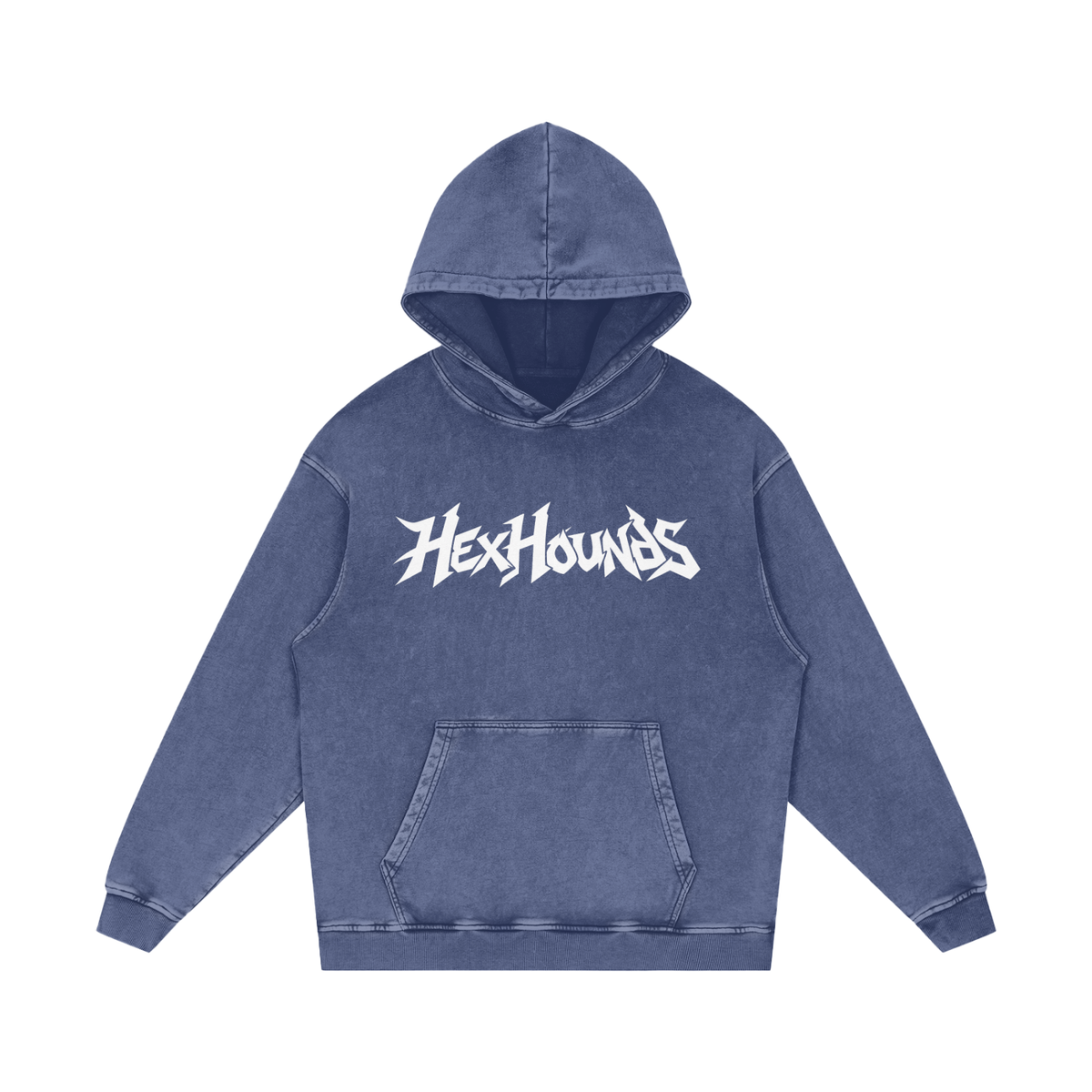 "TALK LESS. HIT YOUR SHOTS." (SOLID WHITE) Snow Washed Loose Cotton Hoodie