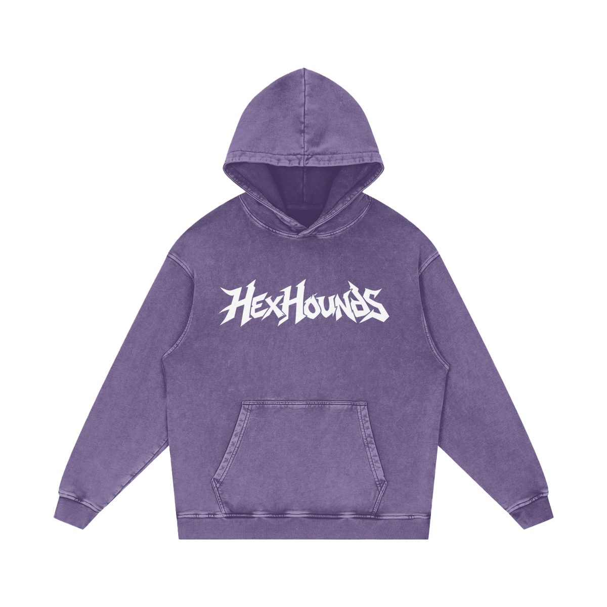 "I DON'T CARRY EGO. JUST TEAMMATES." (SOLID WHITE) Snow Washed Loose Cotton Hoodie