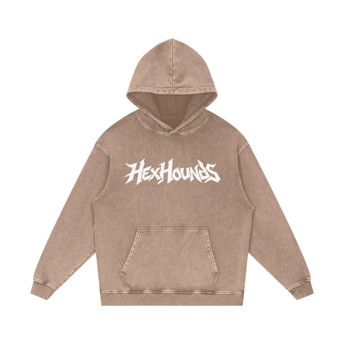 "I'M NOT SWEATY. YOU'RE JUST SLOW." (SOLID WHITE) Snow Washed Loose Cotton Hoodie