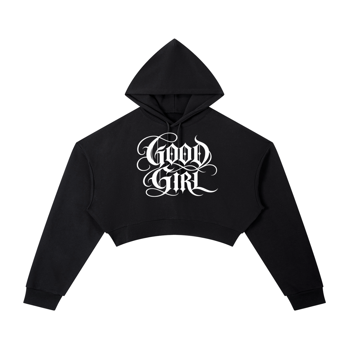 "GOOD GIRL" Cropped Hoodie