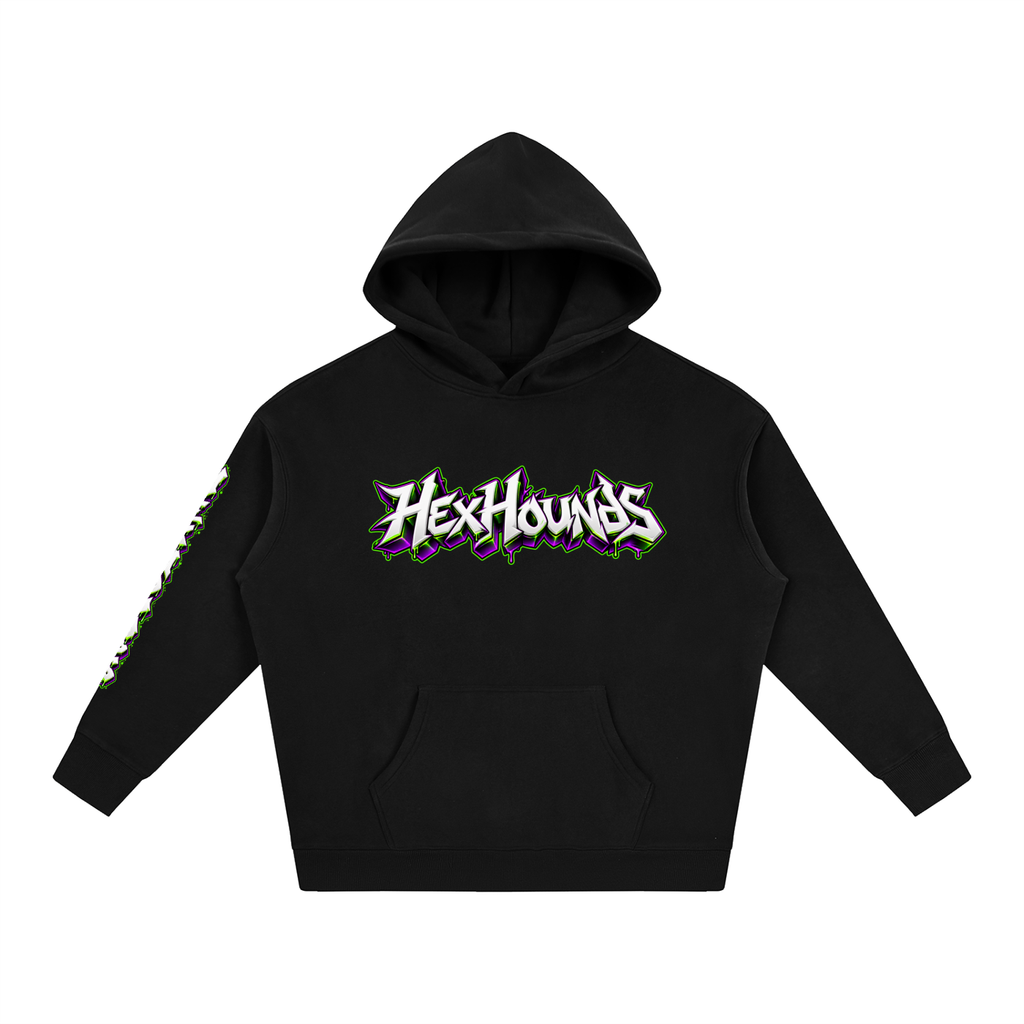 "I'M NOT SWEATY. YOU'RE JUST SLOW" (3D GRAFFITI) Oversize Fleeced Hoodie