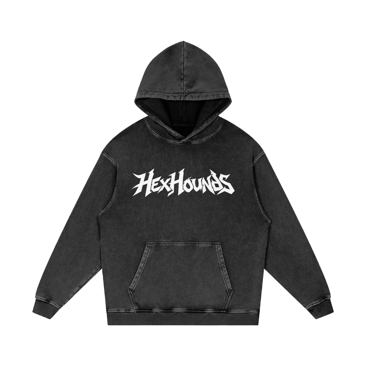 "REPORT ME FOR BEING BETTER." (SOLID WHITE) Snow Washed Loose Cotton Hoodie
